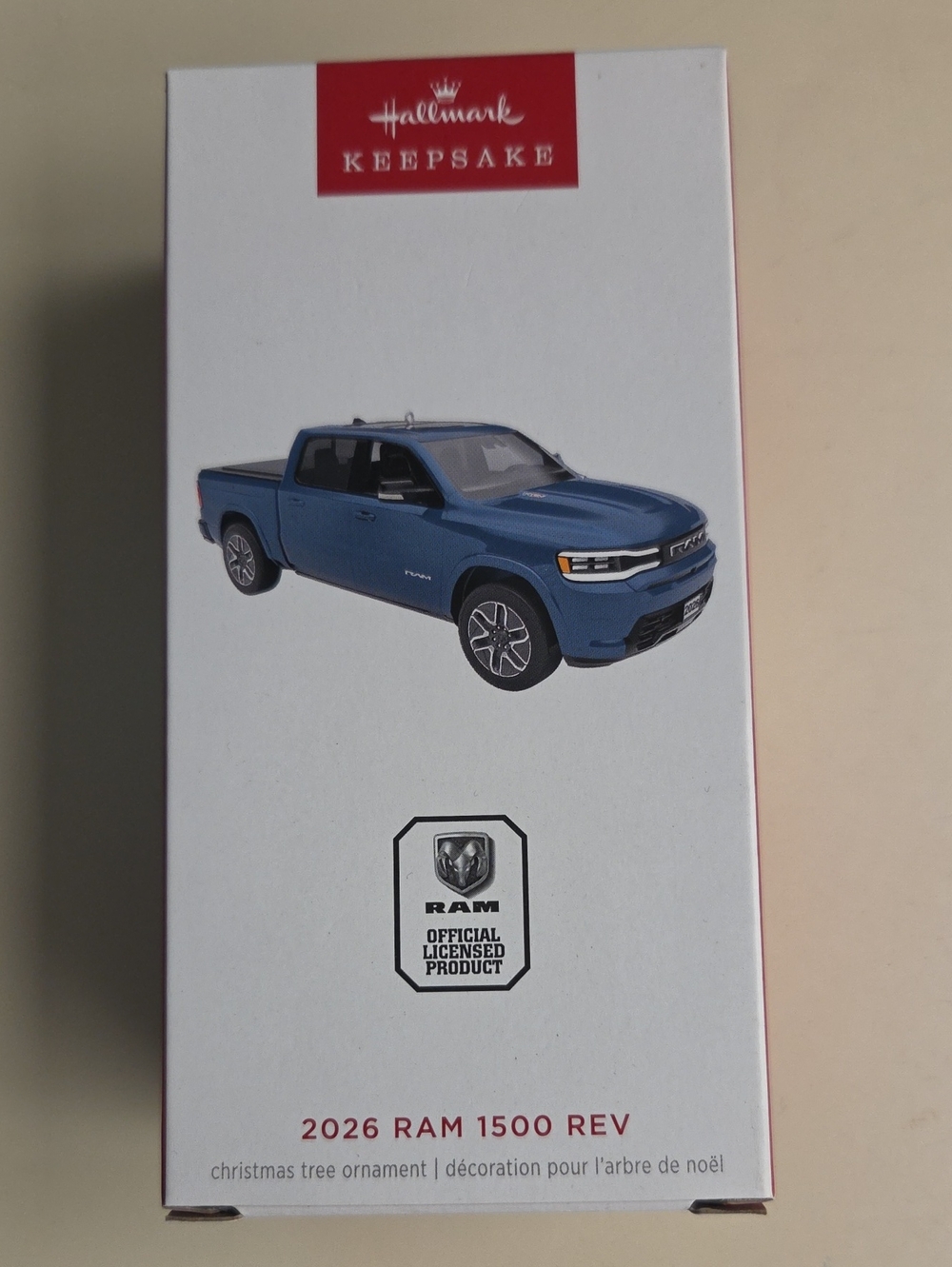 Hallmark 2026 Blue RAM 1500 REV Ornament